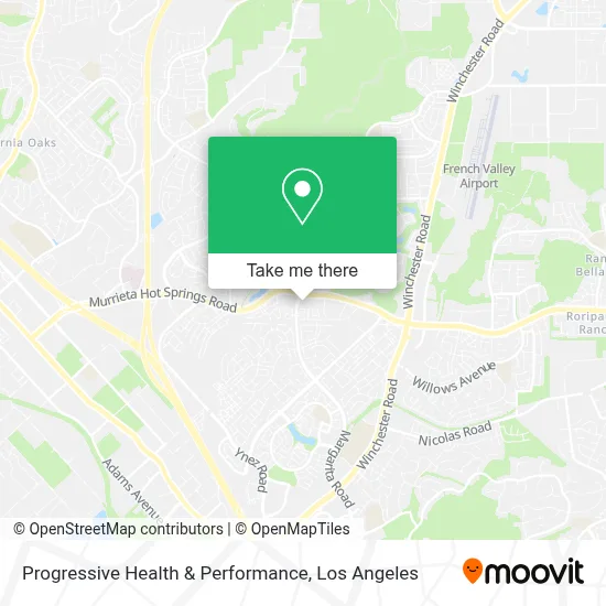 Progressive Health & Performance map