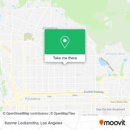 Keyme Locksmiths map