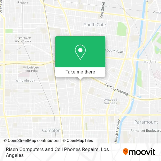 Risen Computers and Cell Phones Repairs map