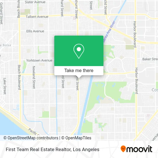 First Team Real Estate Realtor map