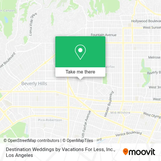 Destination Weddings by Vacations For Less, Inc. map