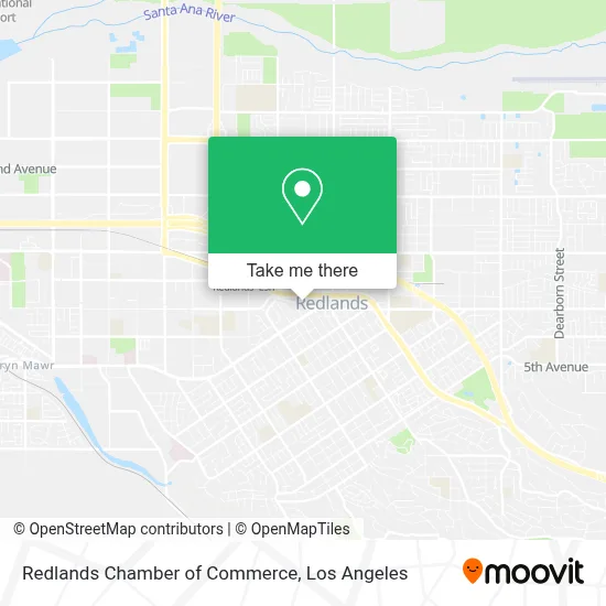 Redlands Chamber of Commerce map