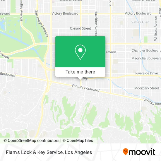 Flam's Lock & Key Service map