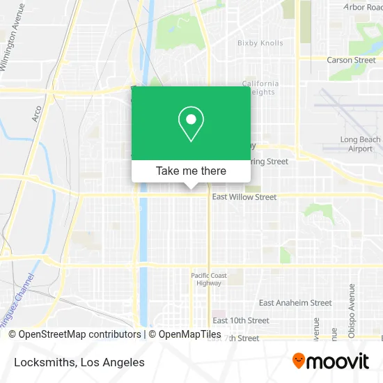 Locksmiths map