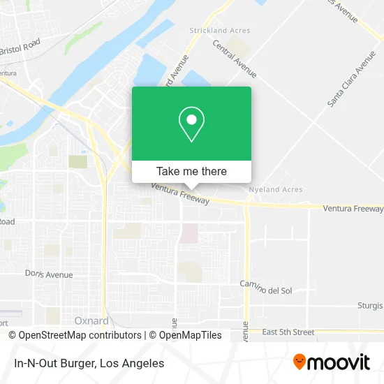 In-N-Out Burger map
