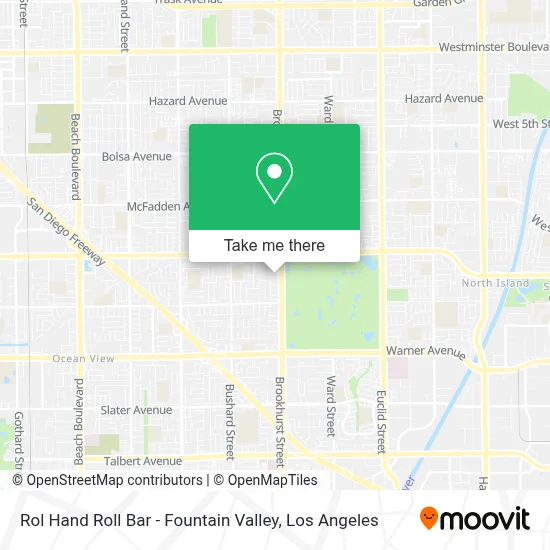 Rol Hand Roll Bar - Fountain Valley map
