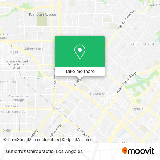 Gutierrez Chiropractic map
