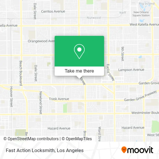 Fast Action Locksmith map