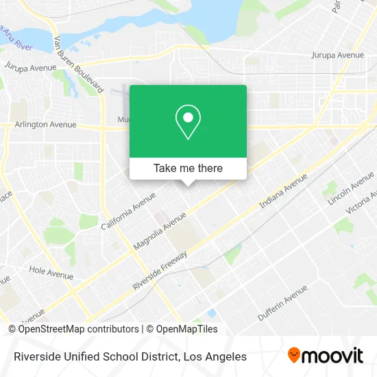 Riverside Unified School District map