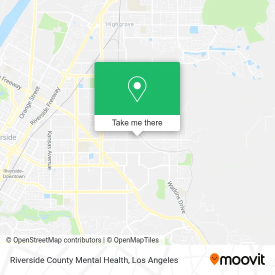 Riverside County Mental Health map