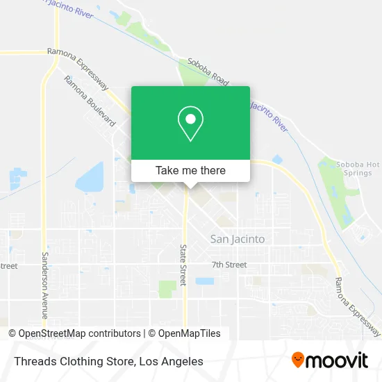 Threads Clothing Store map