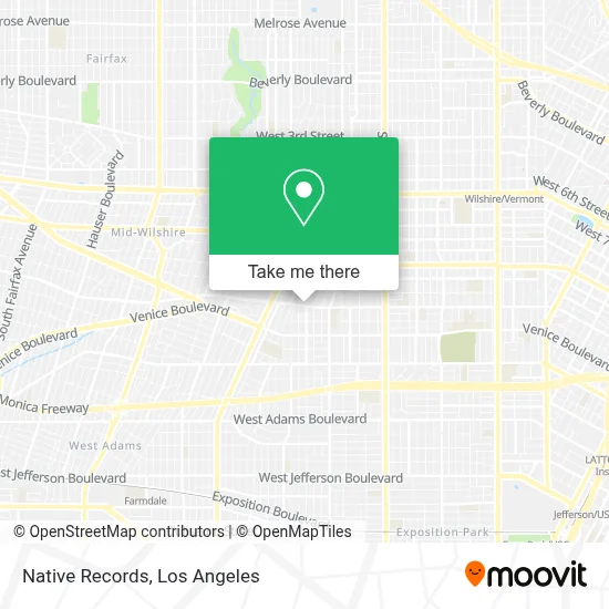 Native Records map
