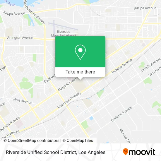 Riverside Unified School District map