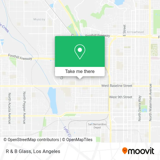 R & B Glass map
