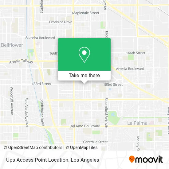 Ups Access Point Location map