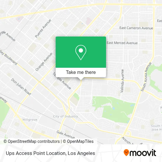 Ups Access Point Location map