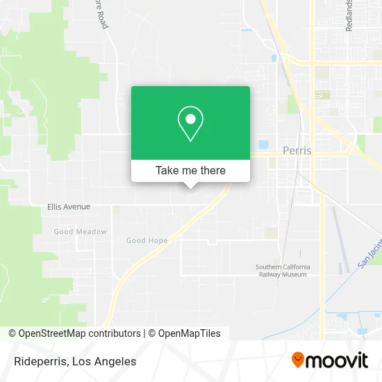 Rideperris map