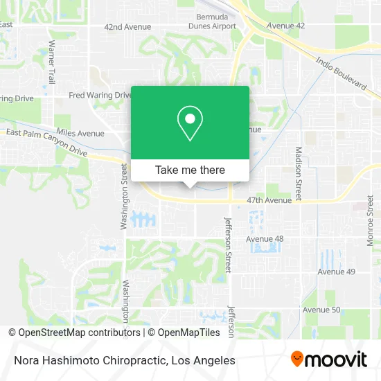 Nora Hashimoto Chiropractic map