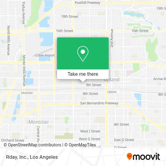 Rday, Inc. map