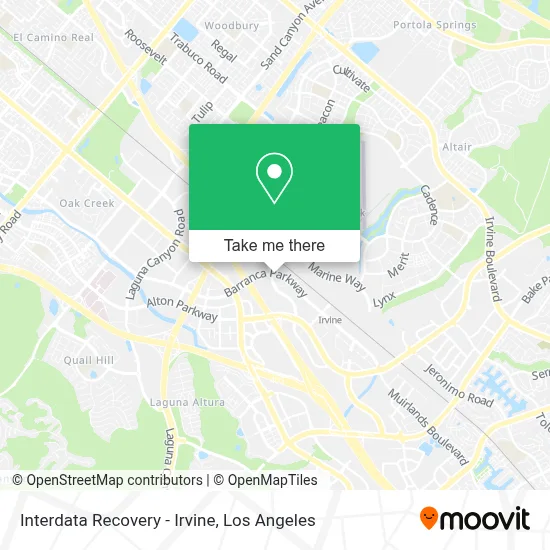 Interdata Recovery - Irvine map