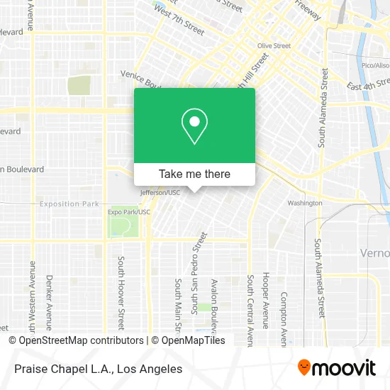 Praise Chapel L.A. map