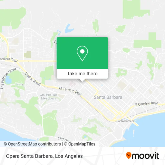 Opera Santa Barbara map