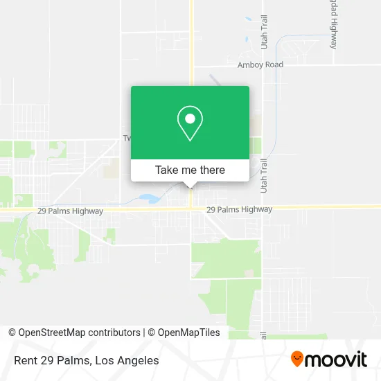 Rent 29 Palms map
