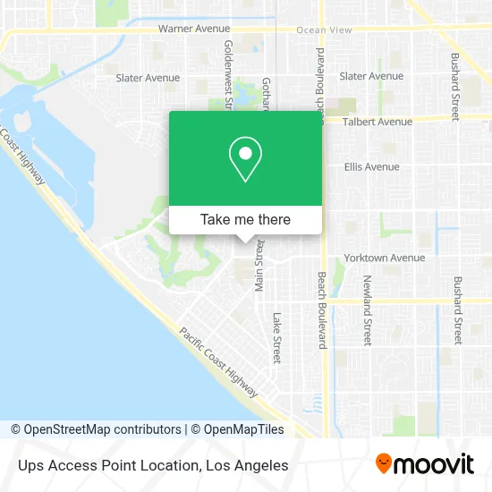 Ups Access Point Location map