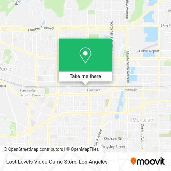 Lost Levels Video Game Store map