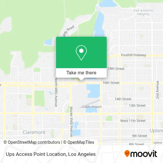 Ups Access Point Location map