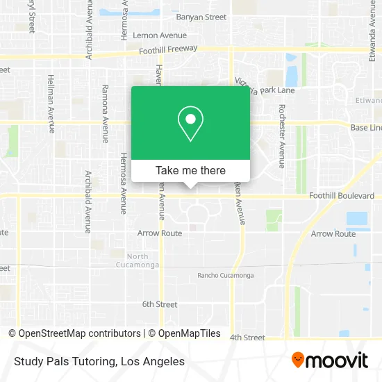 Study Pals Tutoring map