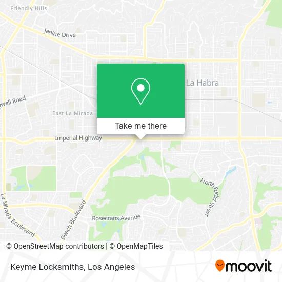 Keyme Locksmiths map