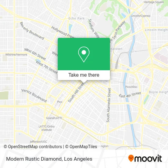 Modern Rustic Diamond map