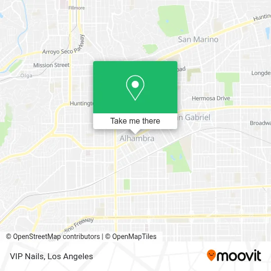 VIP Nails map