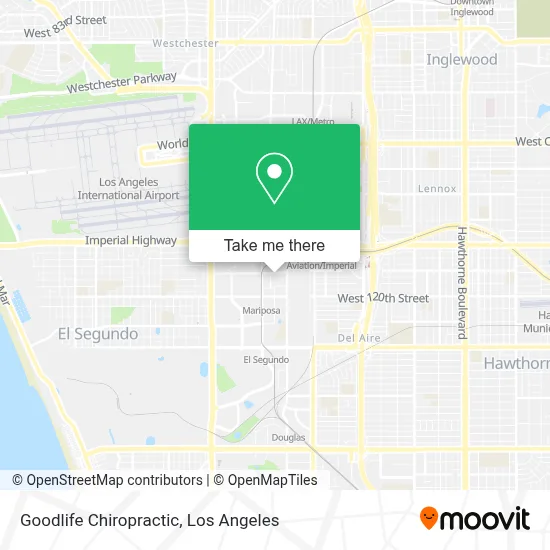 Goodlife Chiropractic map