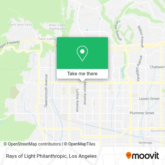 Rays of Light Philanthropic map