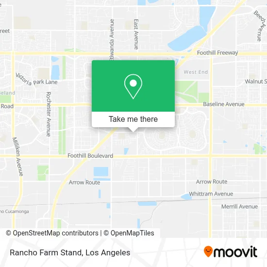Rancho Farm Stand map