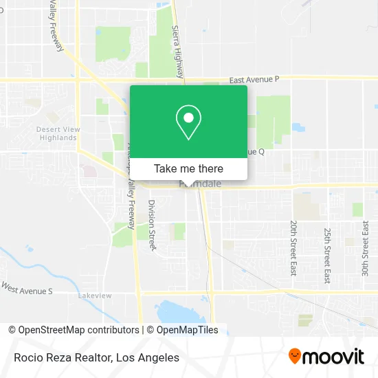 Rocio Reza Realtor map