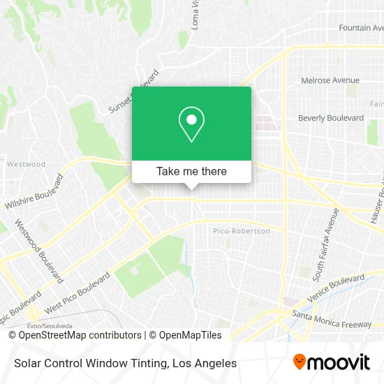 Solar Control Window Tinting map