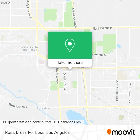 Ross Dress For Less map