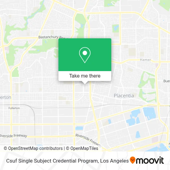 Csuf Single Subject Credential Program map