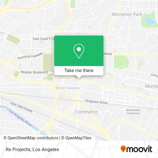 Rx Projects map
