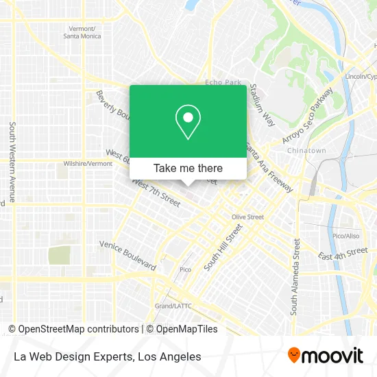 La Web Design Experts map