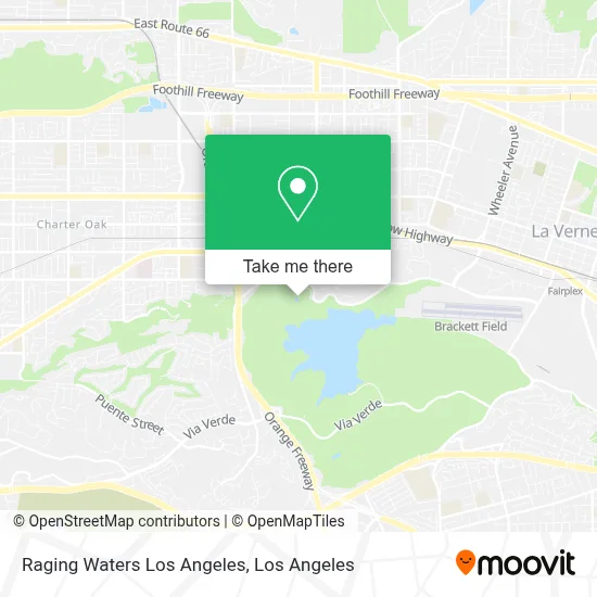 Raging Waters Los Angeles map
