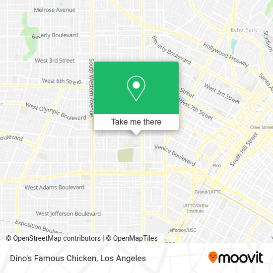 Dino's Famous Chicken map