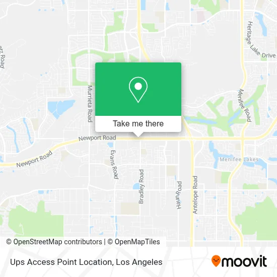 Ups Access Point Location map