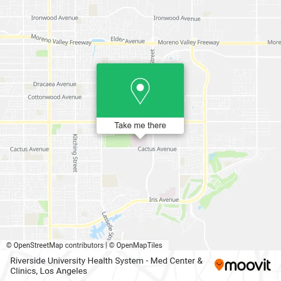 Riverside University Health System - Med Center & Clinics map