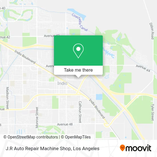 J.R Auto Repair Machine Shop map