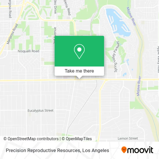 Precision Reproductive Resources map