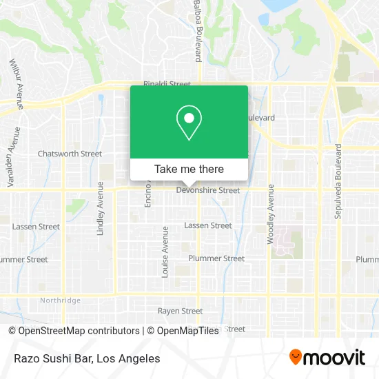 Razo Sushi Bar map
